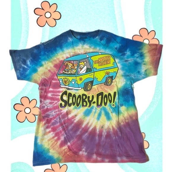 Scooby-Doo! Tops - Scooby Doo Tie-Dye T-Shirt Tee Shirt Top mystery machine 100% cotton